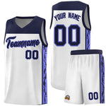 Custom White Side Pattern Sports Uniform Basketball Jersey | BuyFootballJersey