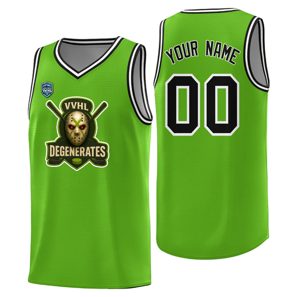 Custom VVHL Green S7-Degenerates Tops Basketball Jersey | BuyFootballJersey