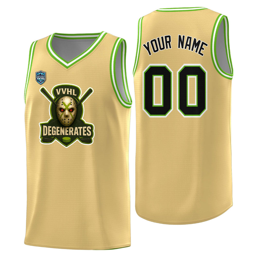 Custom VVHL Khaki S7-Degenerates-1 Tops Basketball Jersey | BuyFootballJersey