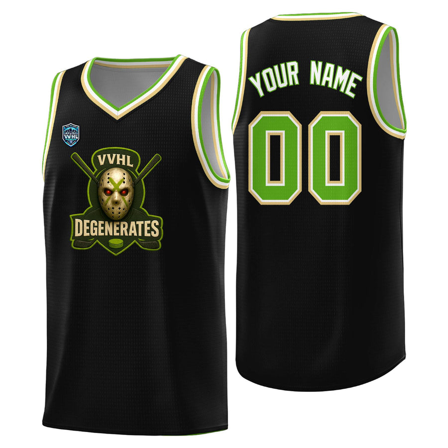 Custom VVHL Black S7-Degenerates-2 Tops Basketball Jersey | BuyFootballJersey