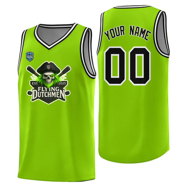 Custom VVHL Neon Green S7-Flying-Dutchmen Tops Basketball Jersey | BuyFootballJersey