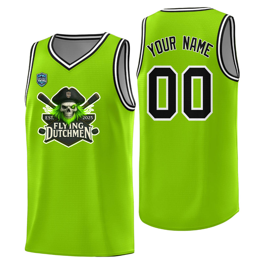 Custom VVHL Neon Green S7-Flying-Dutchmen Tops Basketball Jersey | BuyFootballJersey