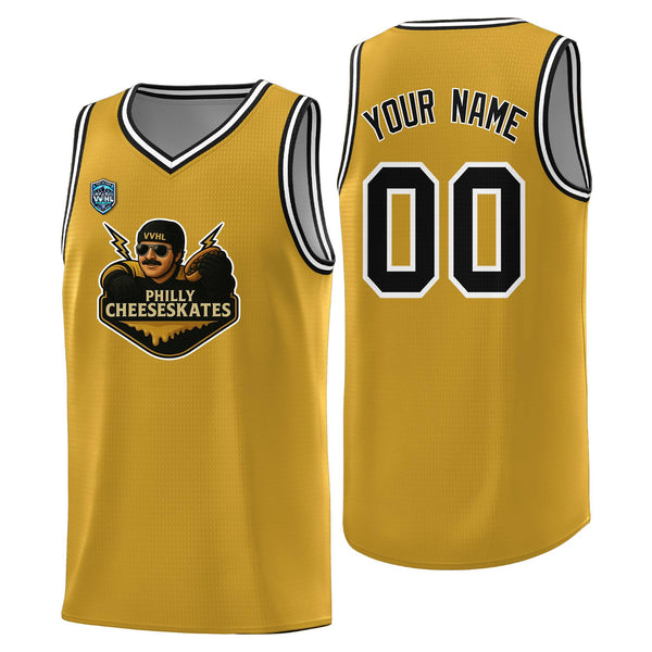 Custom VVHL Old Gold S7-Philly-Cheeseskates Tops Basketball Jersey | BuyFootballJersey