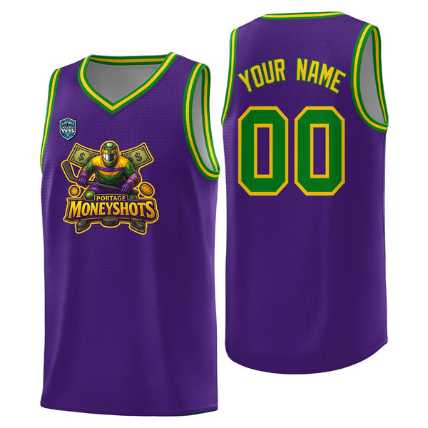 Custom VVHL Purple S7-Portage-Moneyshots Tops Basketball Jersey | BuyFootballJersey