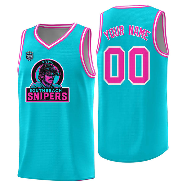Custom VVHL Black S7-Southbeach-snipers-1 Tops Basketball Jersey | BuyFootballJersey