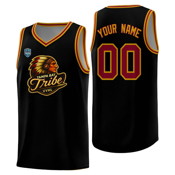 Custom VVHL Black S7-Tampa-bay-tribe-1 Tops Basketball Jersey | BuyFootballJersey