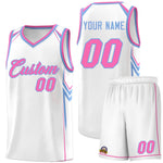 Custom White Arrow Graffiti Pattern Sports Uniform Basketball Jersey | BuyFootballJersey