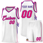 Custom White Arrow Graffiti Pattern Sports Uniform Basketball Jersey | BuyFootballJersey