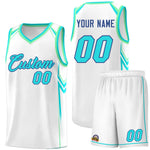 Custom White Arrow Graffiti Pattern Sports Uniform Basketball Jersey | BuyFootballJersey