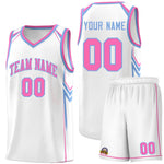 Custom White Arrow Graffiti Pattern Sports Uniform Basketball Jersey | BuyFootballJersey