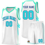 Custom White Arrow Graffiti Pattern Sports Uniform Basketball Jersey | BuyFootballJersey