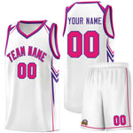 Custom White Arrow Graffiti Pattern Sports Uniform Basketball Jersey | BuyFootballJersey