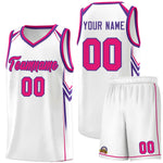 Custom White Arrow Graffiti Pattern Sports Uniform Basketball Jersey | BuyFootballJersey