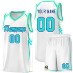 Custom White Arrow Graffiti Pattern Sports Uniform Basketball Jersey | BuyFootballJersey