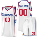 Custom White Arrow Graffiti Pattern Sports Uniform Basketball Jersey | BuyFootballJersey
