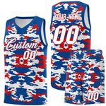 Custom Royal Red-White Personalized Camo Sets Sports Uniform Basketball Jersey | BuyFootballJersey