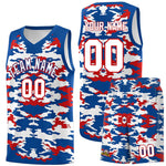 Custom Royal Red-White Personalized Camo Sets Sports Uniform Basketball Jersey | BuyFootballJersey