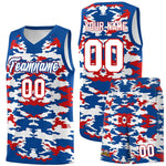 Custom Royal Red-White Personalized Camo Sets Sports Uniform Basketball Jersey | BuyFootballJersey