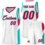 Custom White Red Side Design Sets Sports Uniform Basketball Jersey | BuyFootballJersey