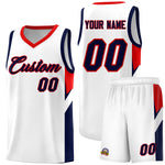 Custom White Red Side Design Sets Sports Uniform Basketball Jersey | BuyFootballJersey