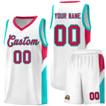 Custom White Red Side Design Sets Sports Uniform Basketball Jersey | BuyFootballJersey