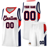 Custom White Red Side Design Sets Sports Uniform Basketball Jersey | BuyFootballJersey