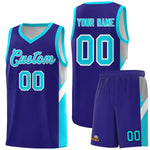 Custom Royal Sky Blue Side Design Sets Sports Uniform Basketball Jersey | BuyFootballJersey