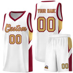 Custom White Crimson Side Design Sets Sports Uniform Basketball Jersey | BuyFootballJersey