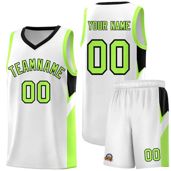 Custom White Black Side Design Sets Sports Uniform Basketball Jersey | BuyFootballJersey