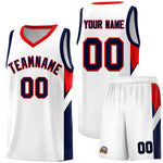 Custom White Red Side Design Sets Sports Uniform Basketball Jersey | BuyFootballJersey