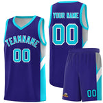 Custom Royal Sky Blue Side Design Sets Sports Uniform Basketball Jersey | BuyFootballJersey