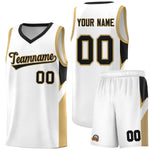 Custom White Black Side Design Sets Sports Uniform Basketball Jersey | BuyFootballJersey