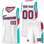 Custom White Red Side Design Sets Sports Uniform Basketball Jersey | BuyFootballJersey