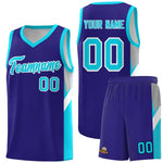 Custom Royal Sky Blue Side Design Sets Sports Uniform Basketball Jersey | BuyFootballJersey