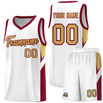 Custom White Crimson Side Design Sets Sports Uniform Basketball Jersey | BuyFootballJersey