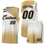 Custom White Old Gold Gradient Fashion Sets Sports Uniform Basketball Jersey | BuyFootballJersey