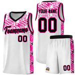 Custom White Mosaic Stars Pattern Sports Uniform Basketball Jersey | BuyFootballJersey