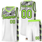 Custom White Mosaic Stars Pattern Sports Uniform Basketball Jersey | BuyFootballJersey