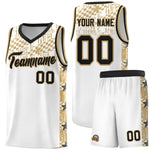 Custom White Mosaic Stars Pattern Sports Uniform Basketball Jersey | BuyFootballJersey