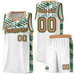 Custom White Mosaic Stars Pattern Sports Uniform Basketball Jersey | BuyFootballJersey