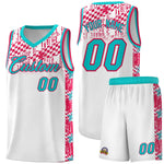 Custom White Mosaic Stars Pattern Sports Uniform Basketball Jersey | BuyFootballJersey