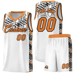 Custom White Mosaic Stars Pattern Sports Uniform Basketball Jersey | BuyFootballJersey