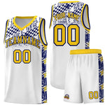 Custom White Mosaic Stars Pattern Sports Uniform Basketball Jersey | BuyFootballJersey