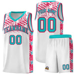 Custom White Mosaic Stars Pattern Sports Uniform Basketball Jersey | BuyFootballJersey