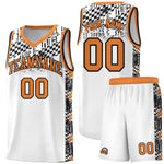 Custom White Mosaic Stars Pattern Sports Uniform Basketball Jersey | BuyFootballJersey