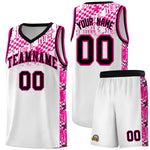 Custom White Mosaic Stars Pattern Sports Uniform Basketball Jersey | BuyFootballJersey