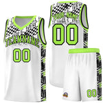 Custom White Mosaic Stars Pattern Sports Uniform Basketball Jersey | BuyFootballJersey