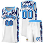 Custom White Mosaic Stars Pattern Sports Uniform Basketball Jersey | BuyFootballJersey