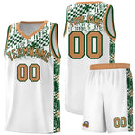 Custom White Mosaic Stars Pattern Sports Uniform Basketball Jersey | BuyFootballJersey