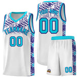 Custom White Mosaic Stars Pattern Sports Uniform Basketball Jersey | BuyFootballJersey